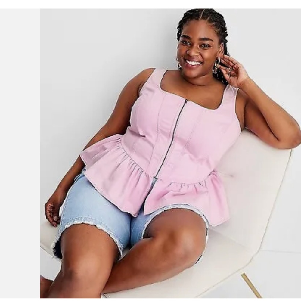 Future Collective x Gabriella Karea-Johnson Denim Corset Top 4X